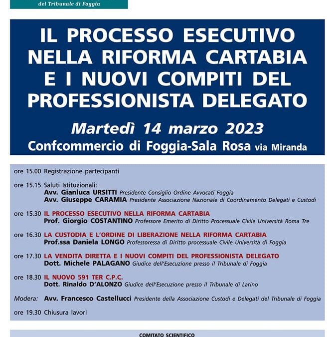 Convegno Foggia 14/3/2023
