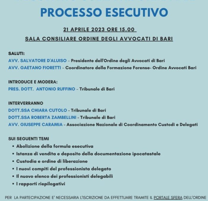News dagli amici di Bari